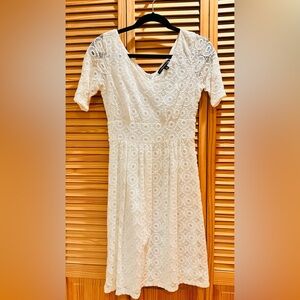 Banana Republic White Lace Dress
